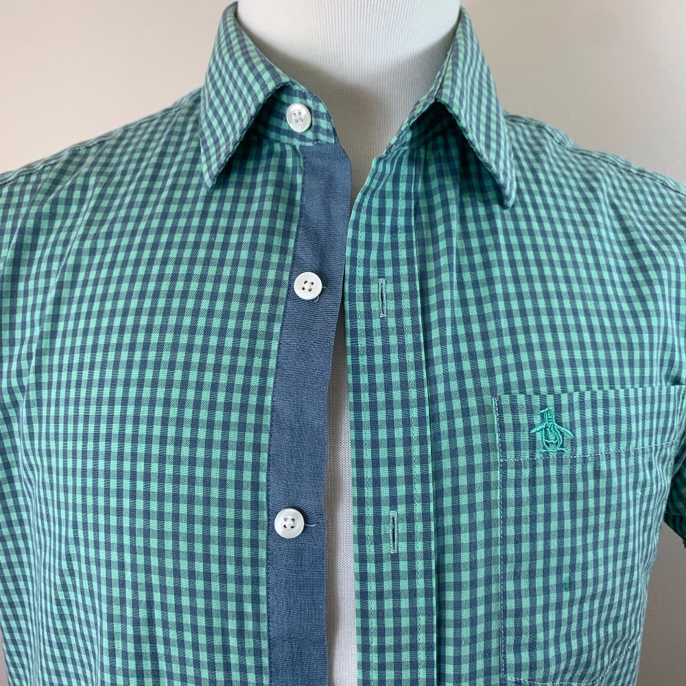 Original Penguin Plaid Casual Button Down